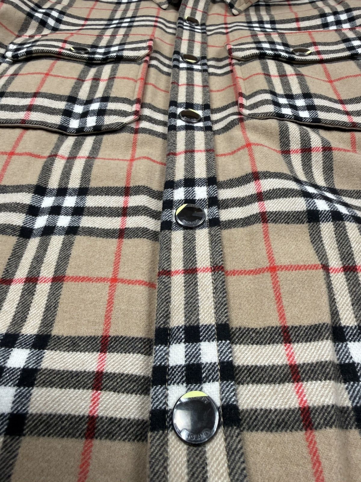 Burberry Burberry Archive Virgin Wool Check Overshirt Jacket Large Size US L / EU 52-54 / 3 - 4 Thumbnail