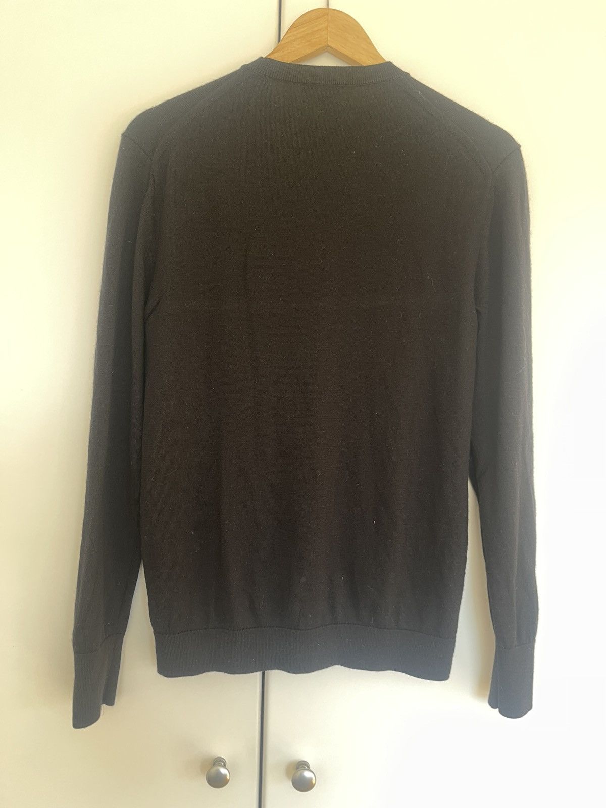 Cos Black 100% wool jumper / pullover Size US S / EU 44-46 / 1 - 2 Thumbnail