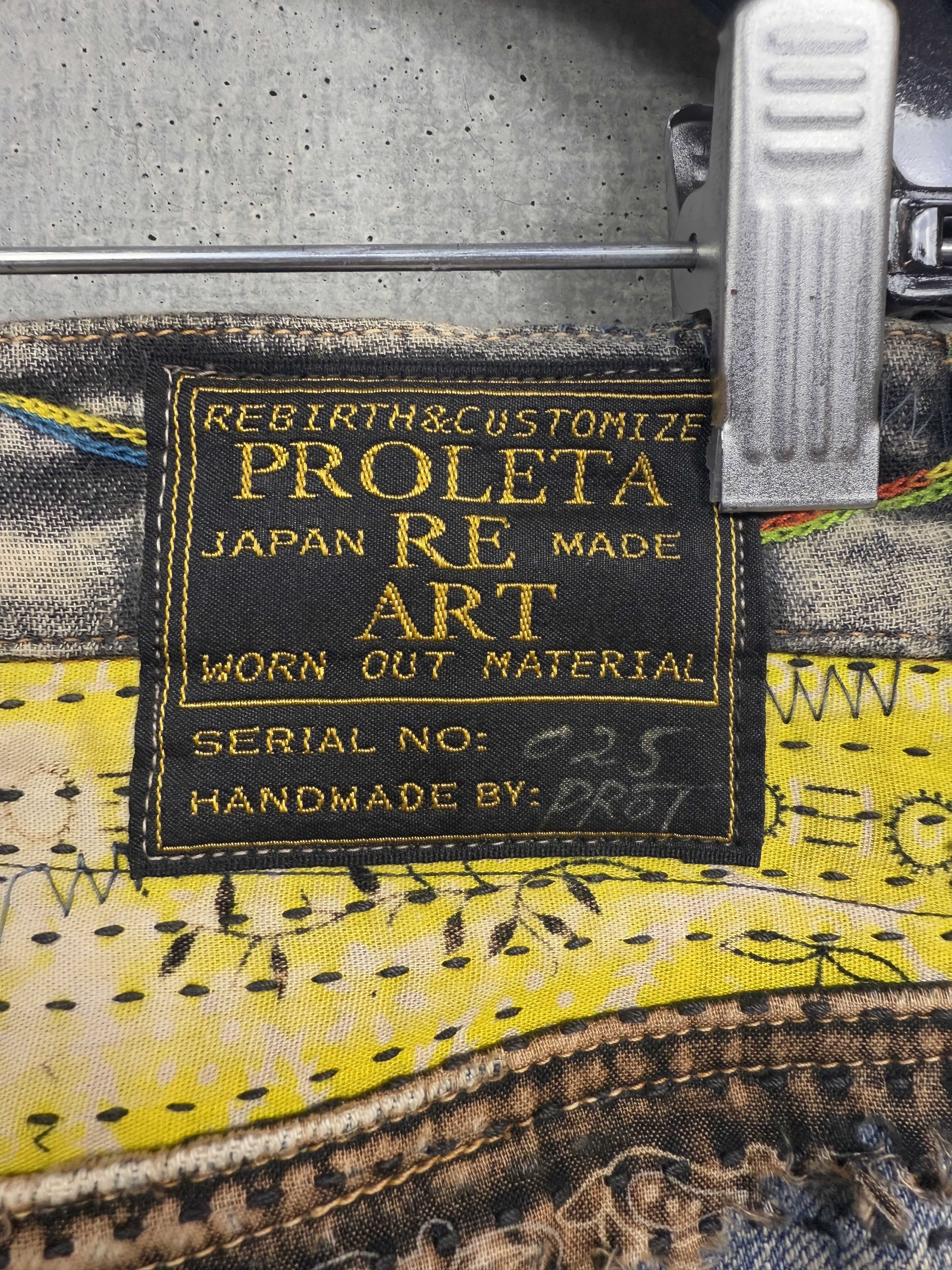 Proleta Re Art #25 Proleta Re Art PSYCHEDELIC Distressed Denim Jeans Size US 34 / EU 50 - 4 Thumbnail