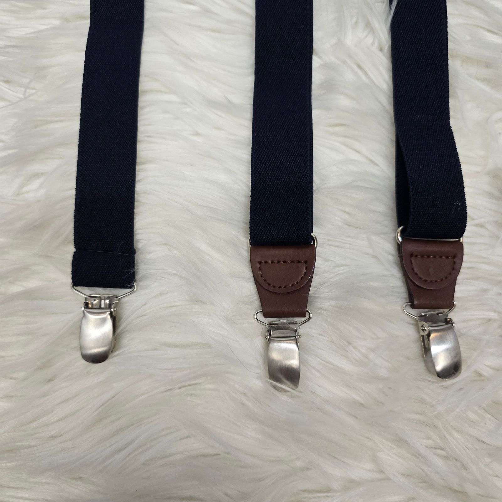 Club Room NEW Club Room Men's Suspenders Solid Navy OS One Size Size ONE SIZE - 9 Thumbnail