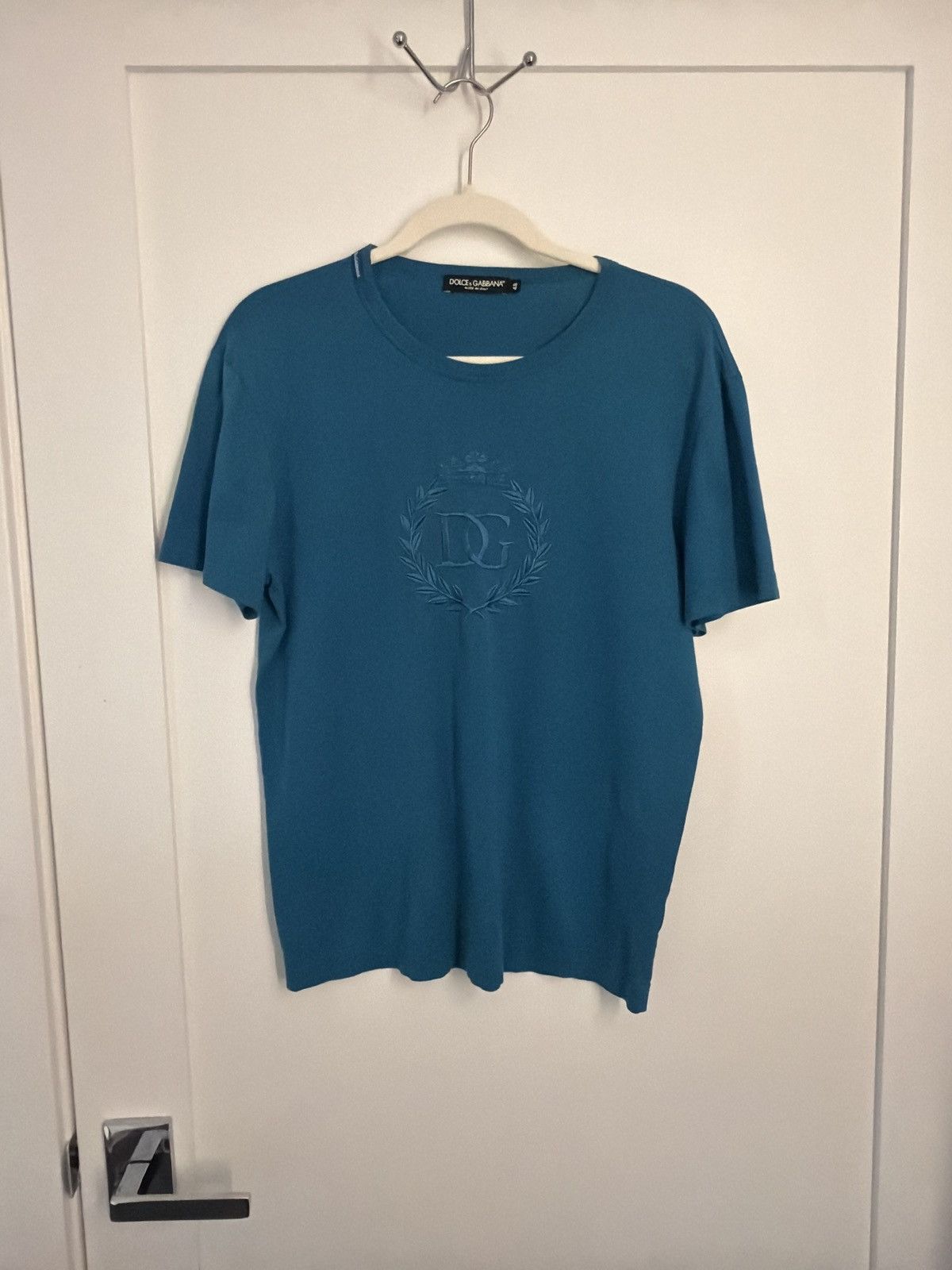 Dolce & Gabbana Dolce & Gabbana DG T-Shirt- Size 48/M – Teal – Italy Size US M / EU 48-50 / 2 - 1 Thumbnail