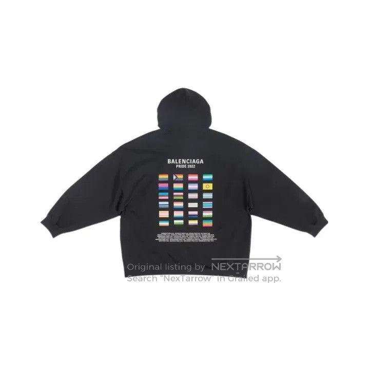 Balenciaga Balenciaga Pride 22 Black Hooded Sweatshirt. Size US XS / EU 42 / 0 - 1 Thumbnail