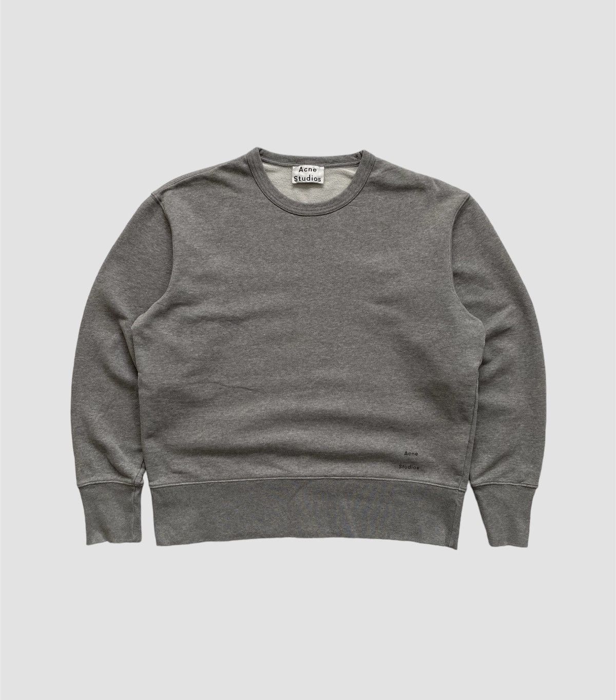 Pre-owned Acne Studios Oversized Grey Cotton Sweatshirt