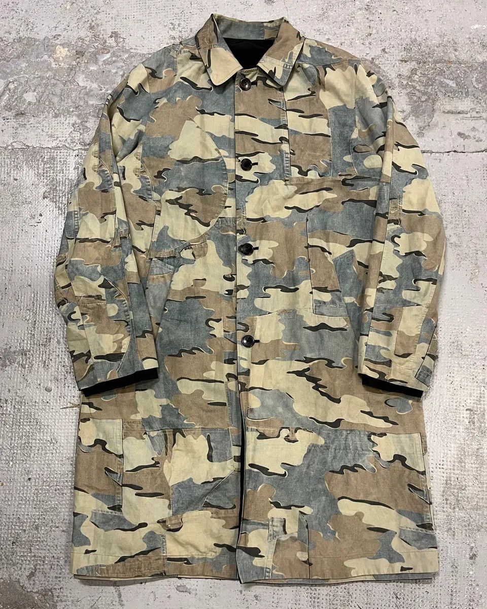 Dries Van Noten SS2017 Dries Van Noten Black & Camo Reversible Trench Coat Size US M / EU 48-50 / 2 - 1 Thumbnail
