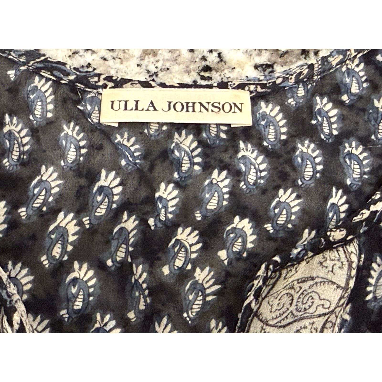 Ulla Johnson Ulla Johnson Nines 100% Silk Sleeveless Paisley Blouse Size 4 Multicolor Women Blouse Size S / US 4 / IT 40 - 2 Thumbnail