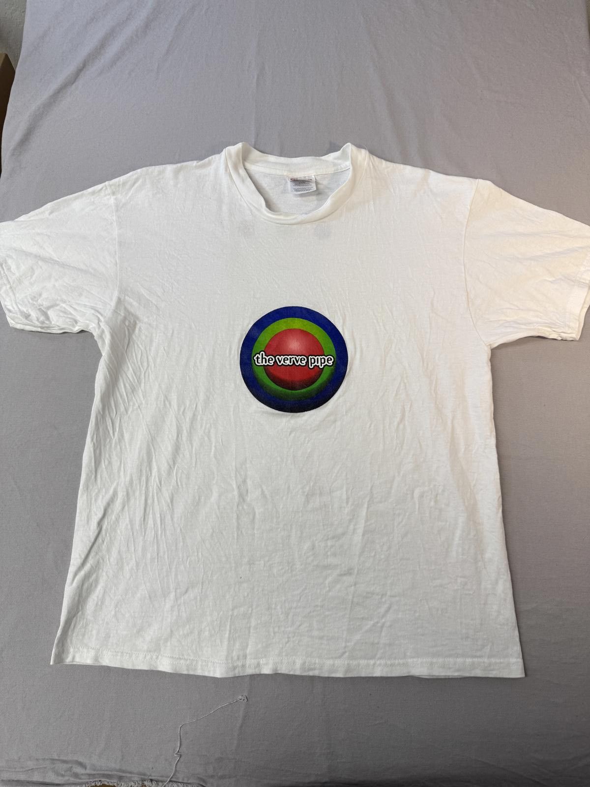Hanes VTG The Verve Pipe Band T-shirt Blue Green Red Circles - L Size US L / EU 52-54 / 3 - 2 Thumbnail