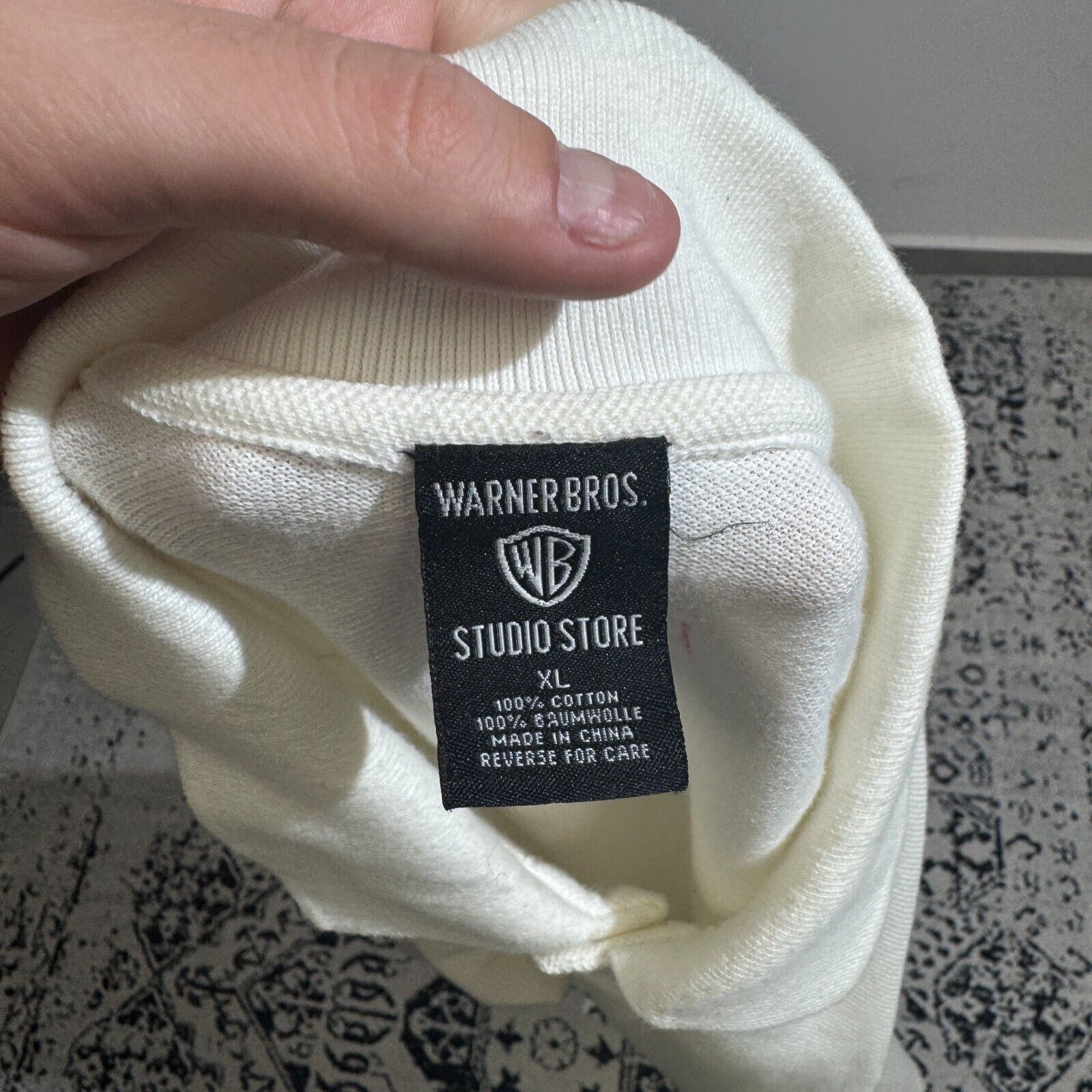 Vintage × Warner Bros Vintage Warner Bros White Cotton Polo Shirt XL Taz Scotland Size US XL / EU 56 / 4 - 10 Thumbnail