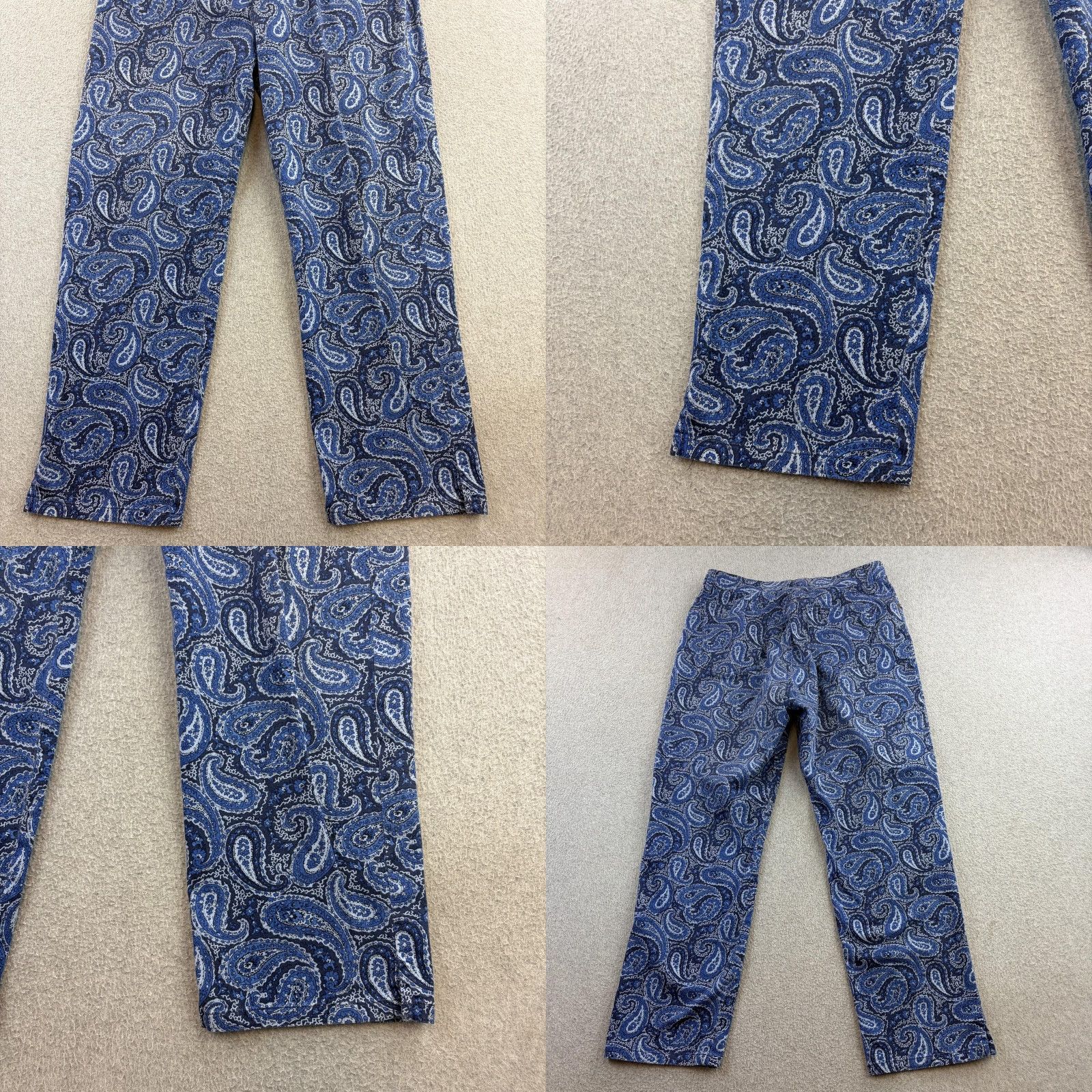 Ralph Lauren VINTAGE? No. Lauren Ralph Lauren Jeans Womens 8 Blue Paisley Straight Leg Stretch Denim Pants Size 30" / US 8 / IT 44 - 8 Thumbnail