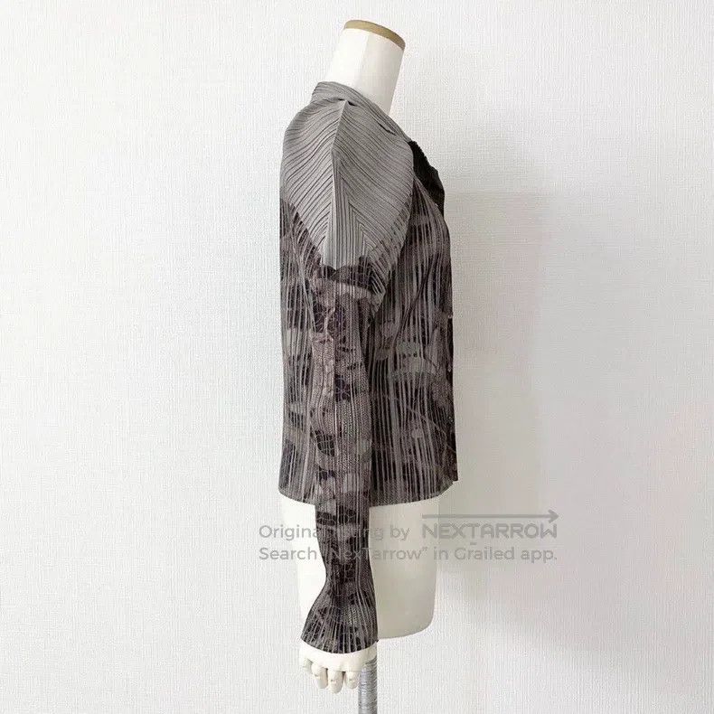 Issey Miyake Issey Miyake Haori Floral Pleated Jacket Size L / US 10 / IT 46 - 3 Thumbnail