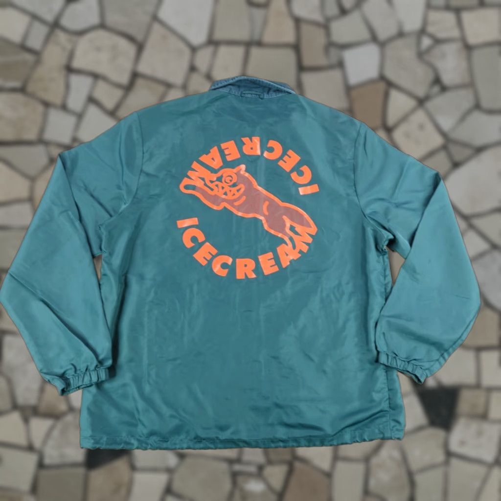 Vintage VINTAGE Ice Cream Windbreaker Jacket Mens 2XL Green Teal Nylon Casual Outdoor Hip Hop Size US XXL / EU 58 / 5 - 1 Thumbnail