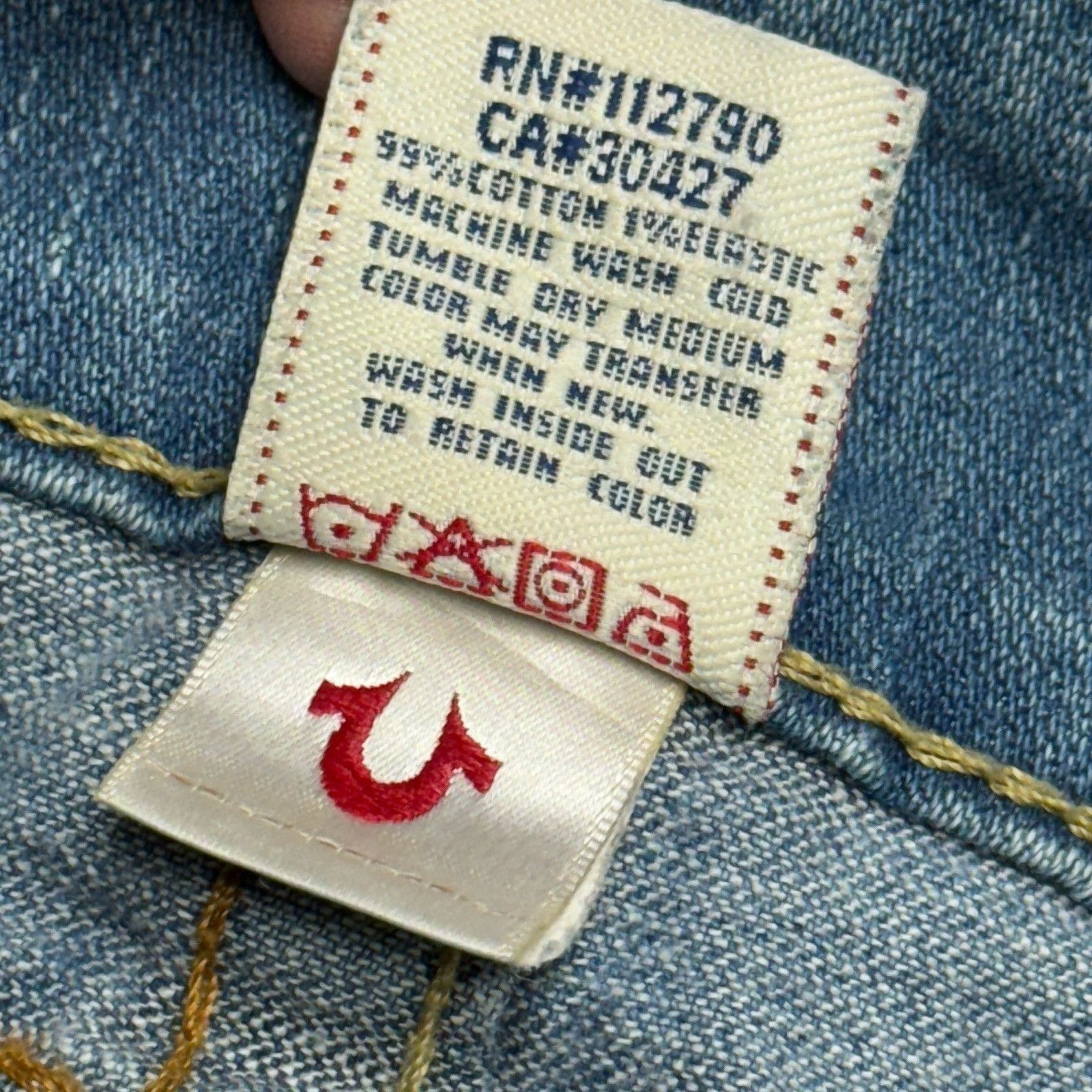 True Religion True Religion Jeans Womens 26 (28x30) Blue Made in USA RN 11 Size 26" / US 2 / IT 38 - 8 Thumbnail