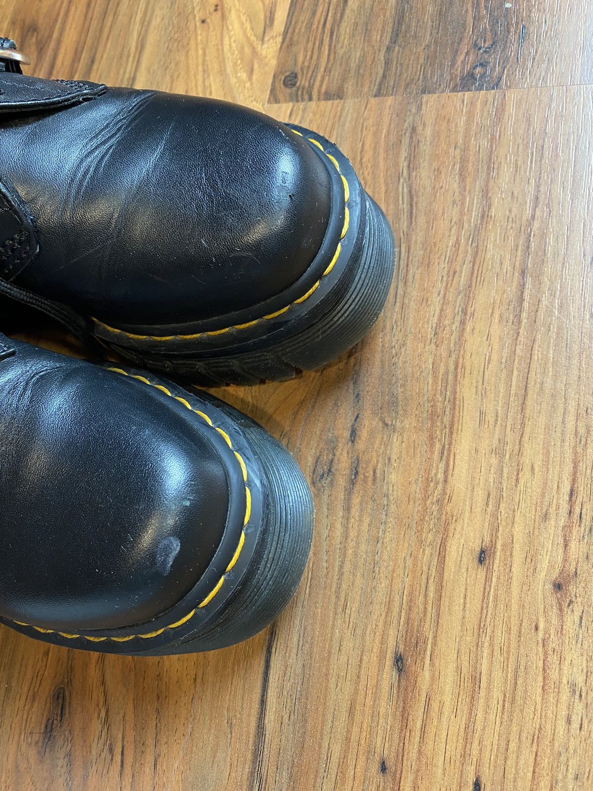 Dr. Martens × Vintage Dr. Martens AUDRICK HARDWARE LEATHER PLATFORM SHOES Size US 6.5 / IT 36.5 - 6 Thumbnail