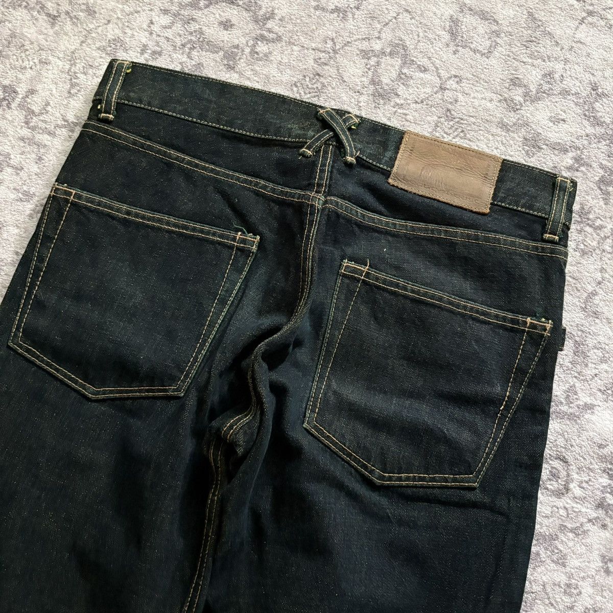Beauty Beast Beauty:Beast Cross Arrow Print Denim Jeans Dark Green | 3 Size US 32 / EU 48 - 10 Thumbnail