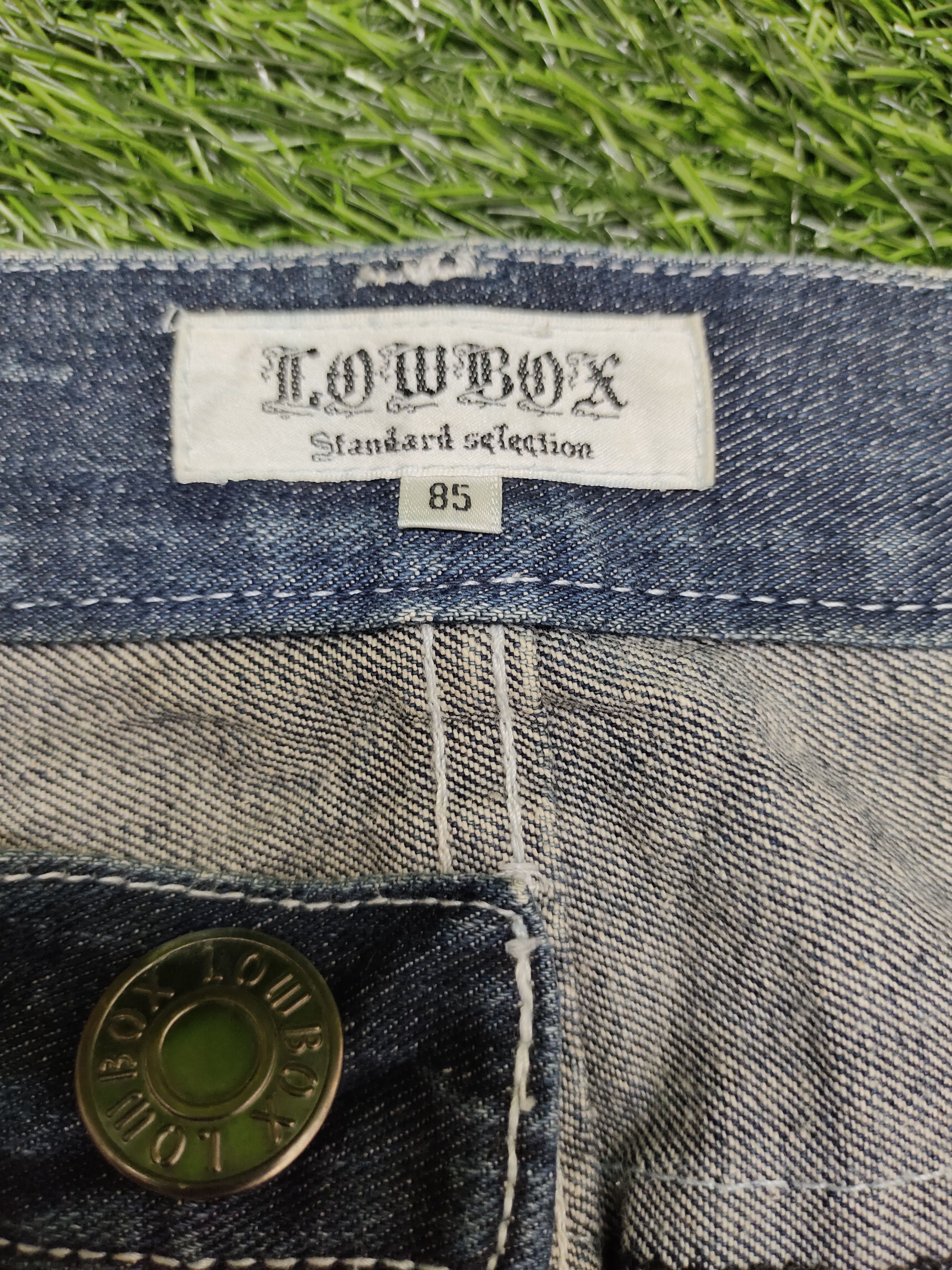 LOWBOX Lowbox Distress Faded Denim Jeans Undercovers Style Size US 34 / EU 50 - 17 Thumbnail