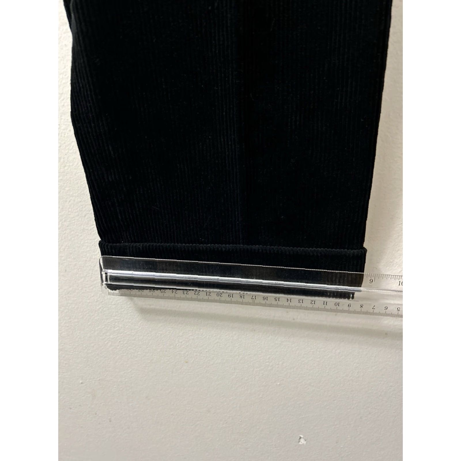 Polo Ralph Lauren VINTAGE Polo Ralph Lauren Corduroy Pants 38x32 Black Pleated Cuffed Trousers Size US M / EU 48-50 / 2 - 6 Thumbnail