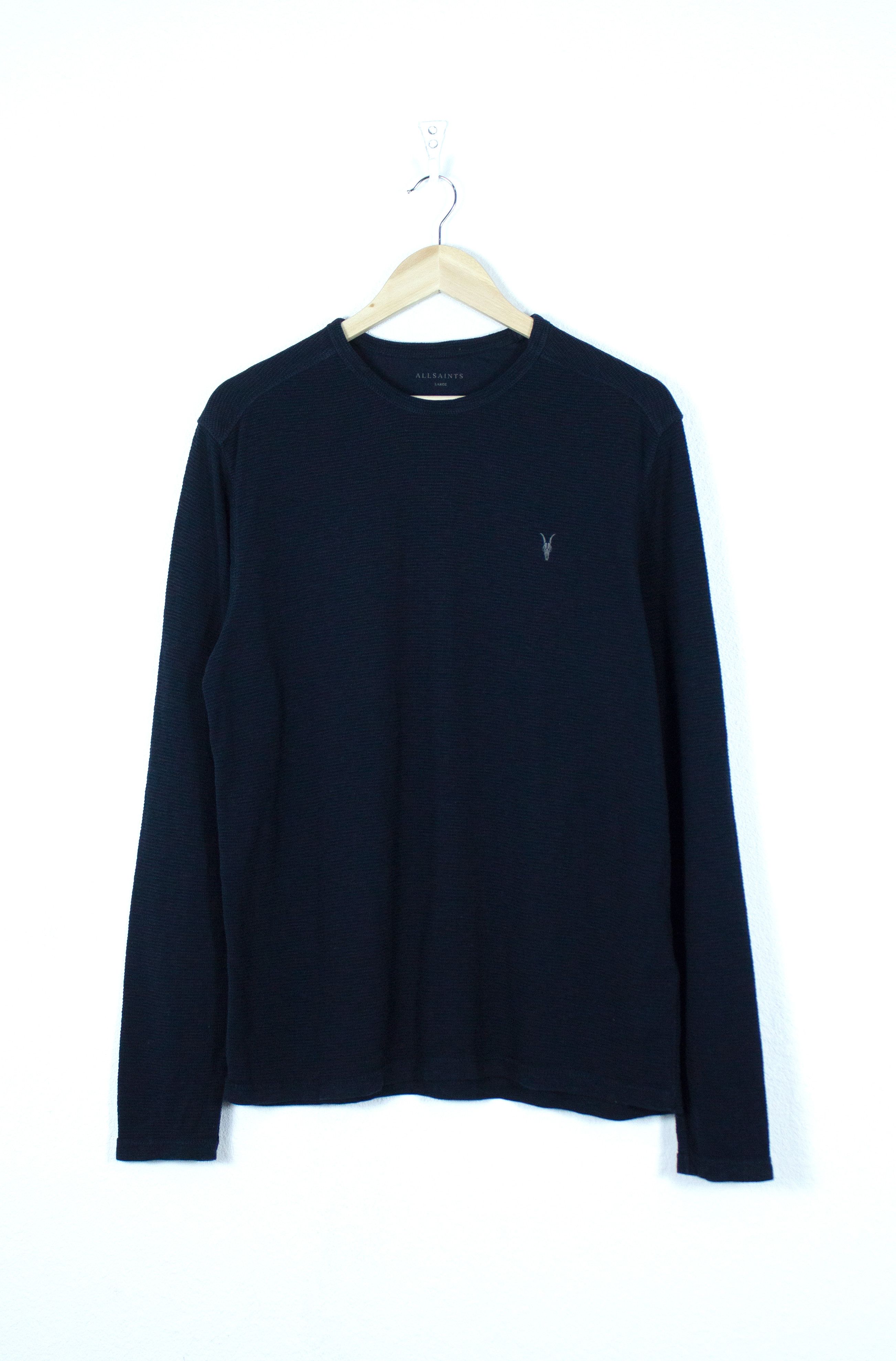 Allsaints ALL SAINTS Clash LS Crew Navy Avant Garde L Size US L / EU 52-54 / 3 - 1 Thumbnail