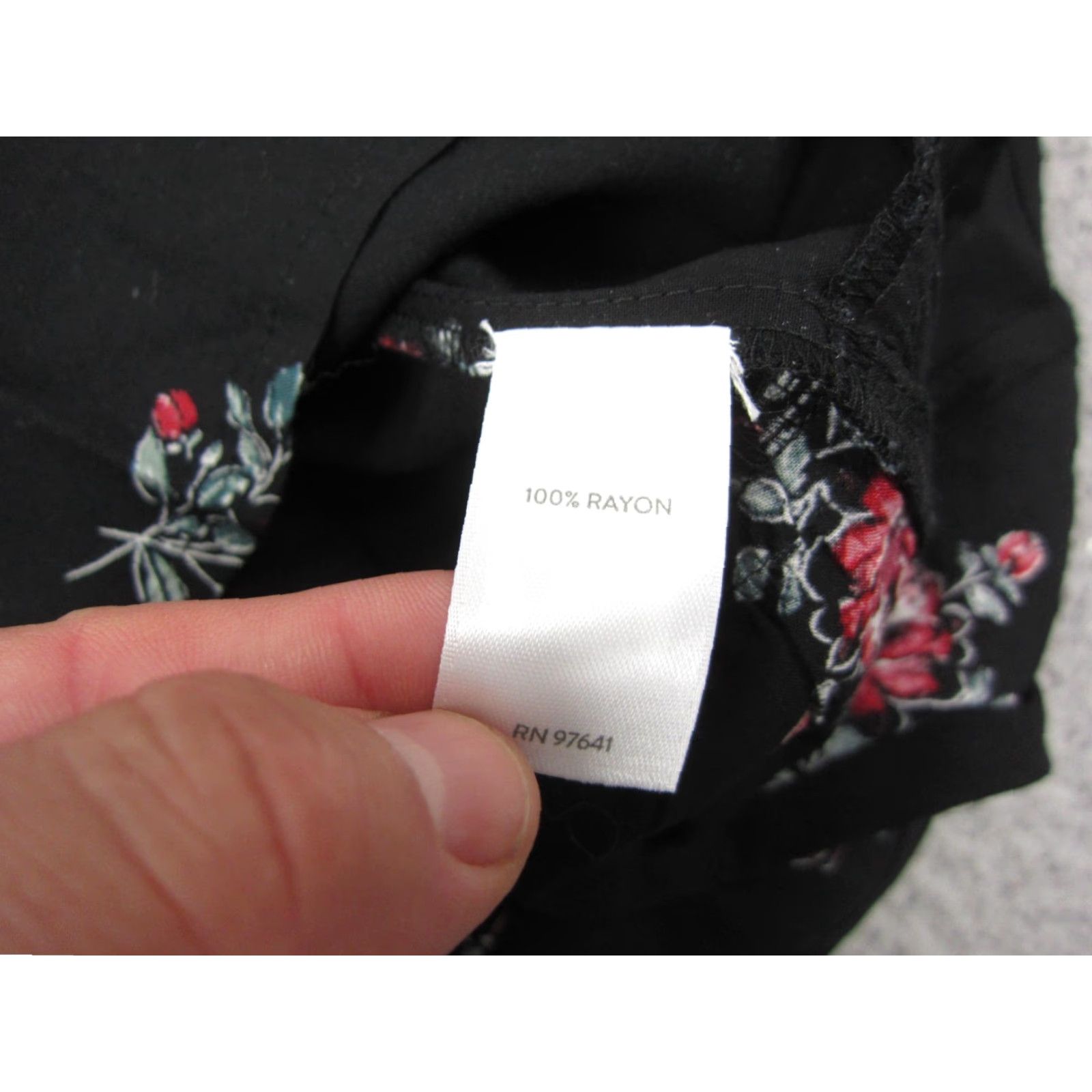 J. Jill J.Jill Shirt Dress Womens Medium Tall MT Black Floral Midi Long Sleeve NWT Size M / US 6-8 / IT 42-44 - 7 Thumbnail