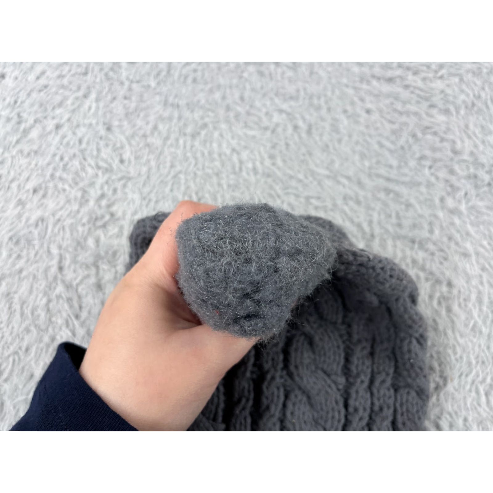 Vintage Beanie Hat Womens One Size Gray Cable Knit 100% Acrylic Ski Outdoor Adjustable Lightweight Beanie Mens Womens Size ONE SIZE - 3 Thumbnail
