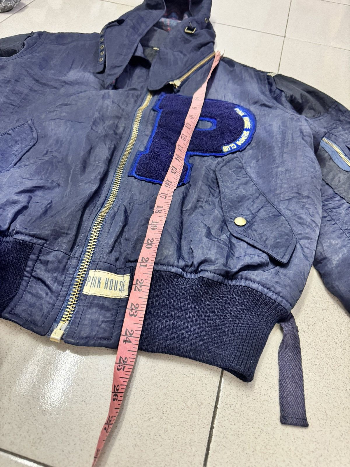 Pink House VINTAGE PINK HOUSE LETTERMAN PATCH BOMBER JACKET Size US M / EU 48-50 / 2 - 3 Thumbnail