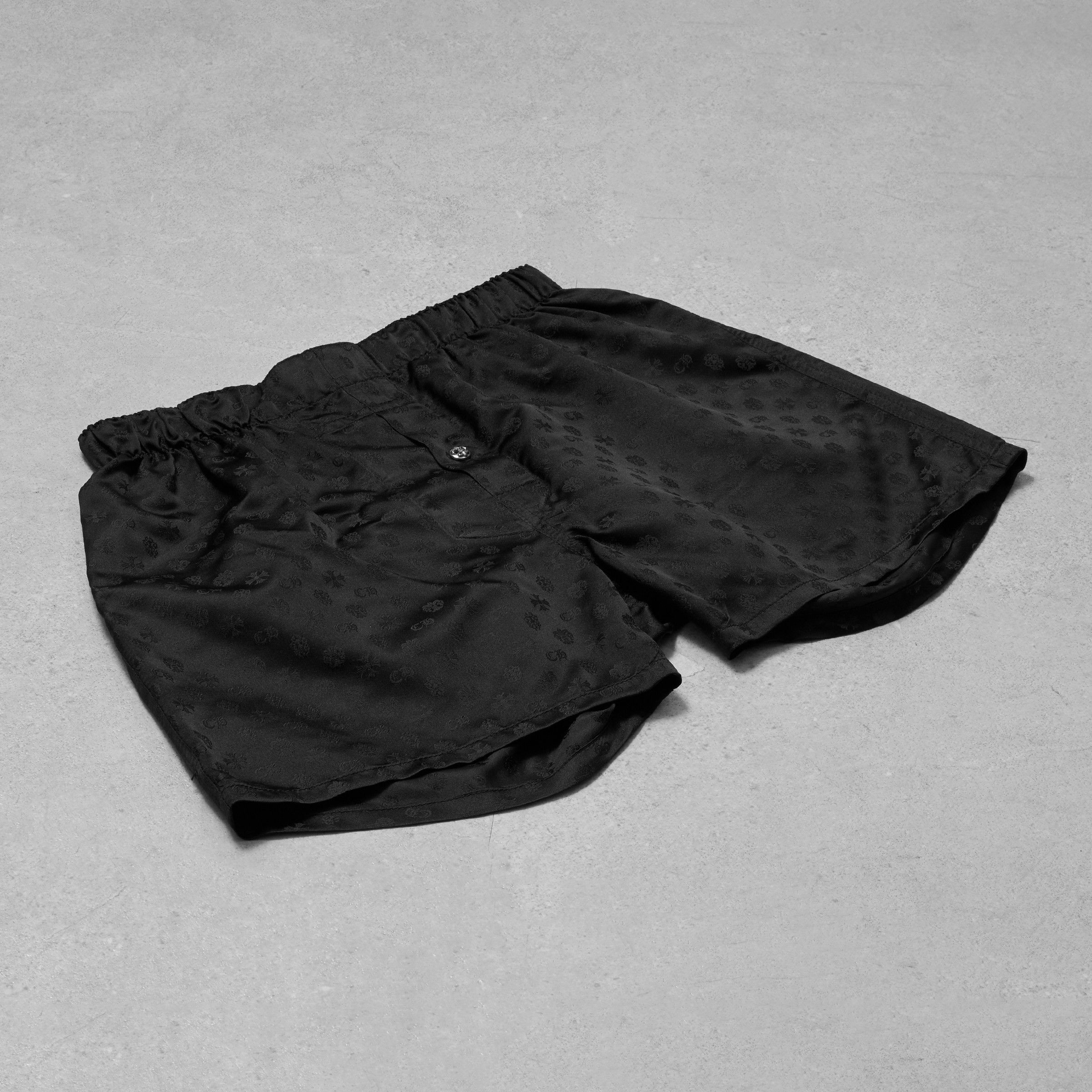 Chrome Hearts CHROME HEARTS Multilogo Silk Black Boxer Short Size US 32 / EU 48 - 3 Thumbnail
