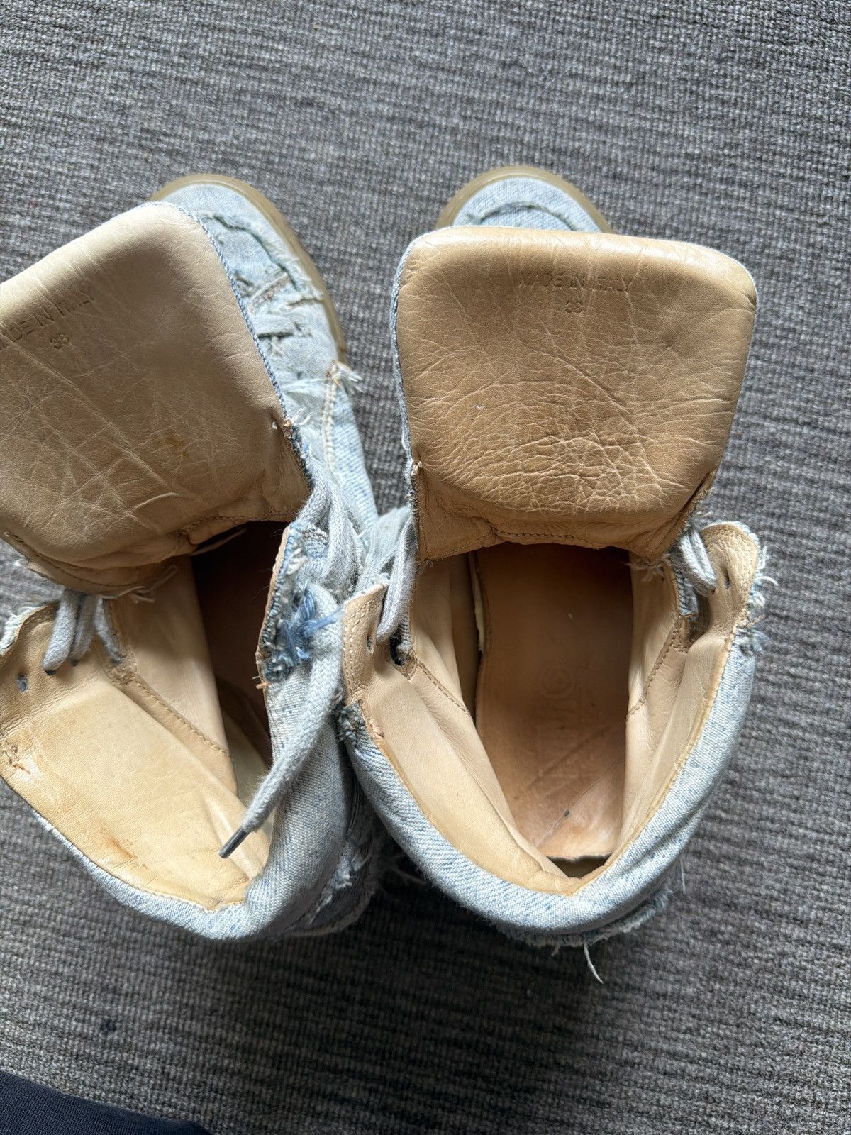 MM6 MM6 Maison Margiela Denim High Top Sneaker Size US 8 / EU 41 - 6 Thumbnail