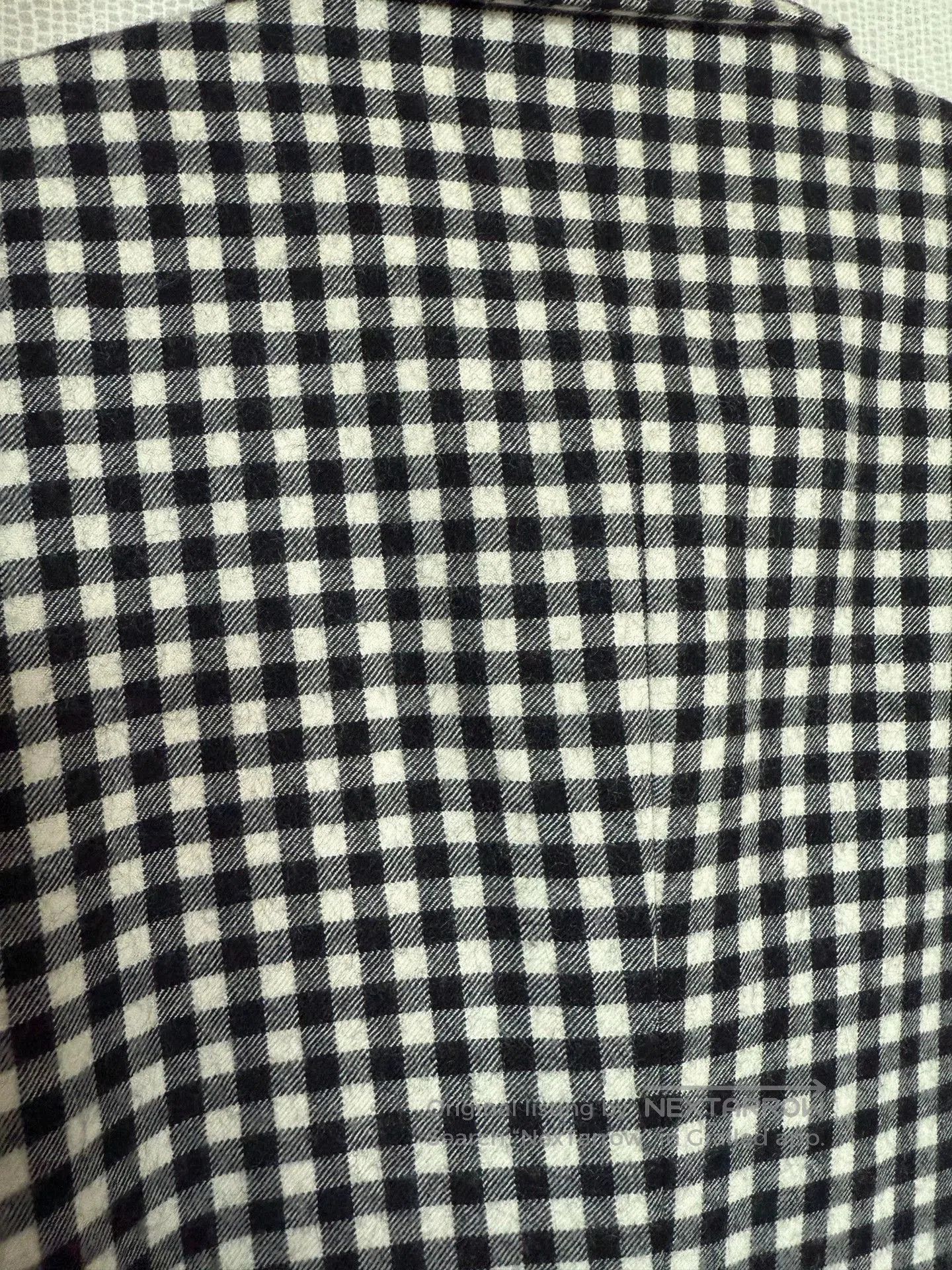 Comme des Garcons CDG Comcom Black and White Check Wool Jacket. Size US S / EU 44-46 / 1 - 7 Thumbnail