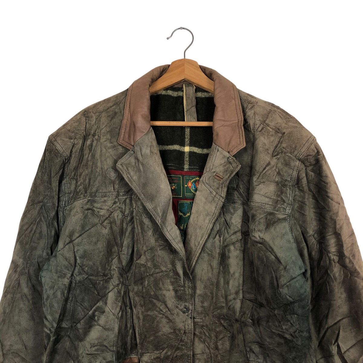 Japanese Brand × Vintage 📌Vintage Genuine Leather Bomber Jacket Allix Issey Miyake Size US M / EU 48-50 / 2 - 4 Thumbnail