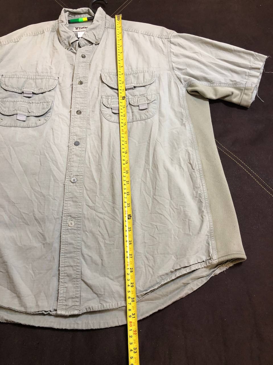 Wrangler Vintage Wrangler Men's Khaki Button-Up Shirt Short Sleeve Size US XL / EU 56 / 4 - 15 Thumbnail