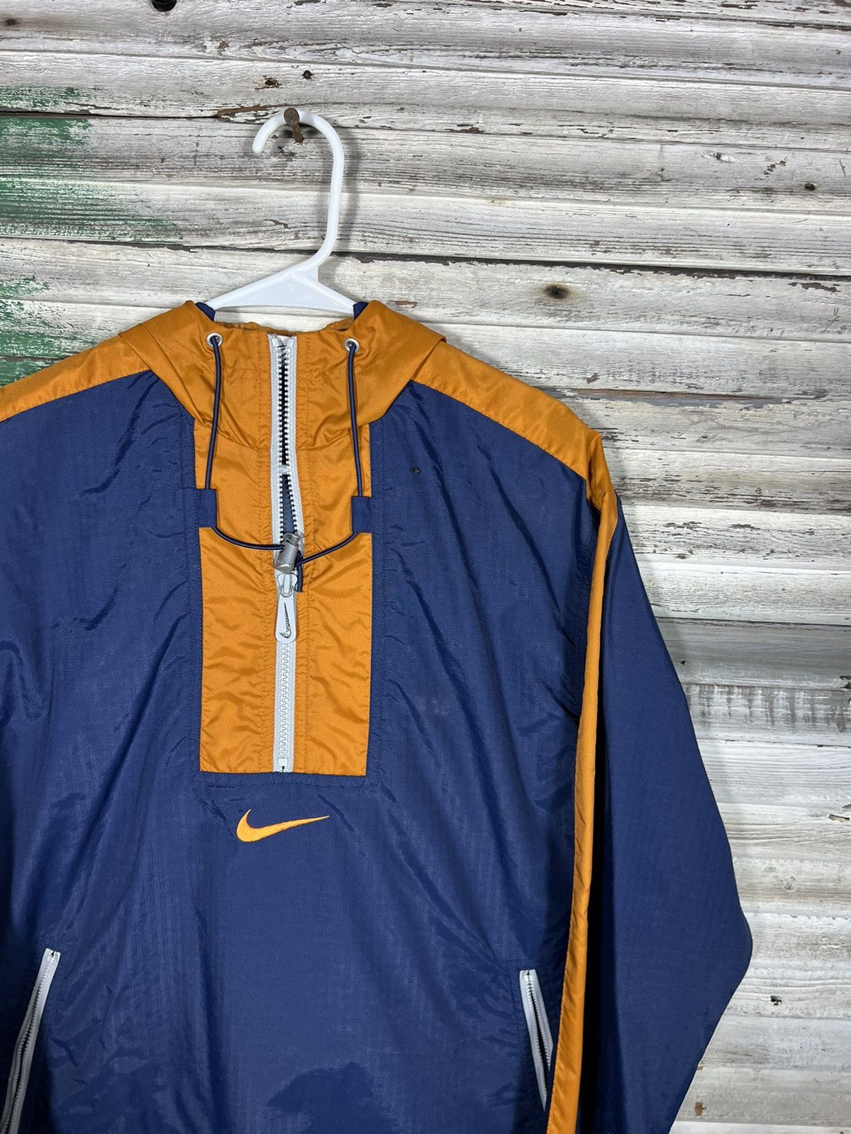Nike × Vintage Vintage Nike Center Swoosh Windbreaker Size US S / EU 44-46 / 1 - 3 Thumbnail