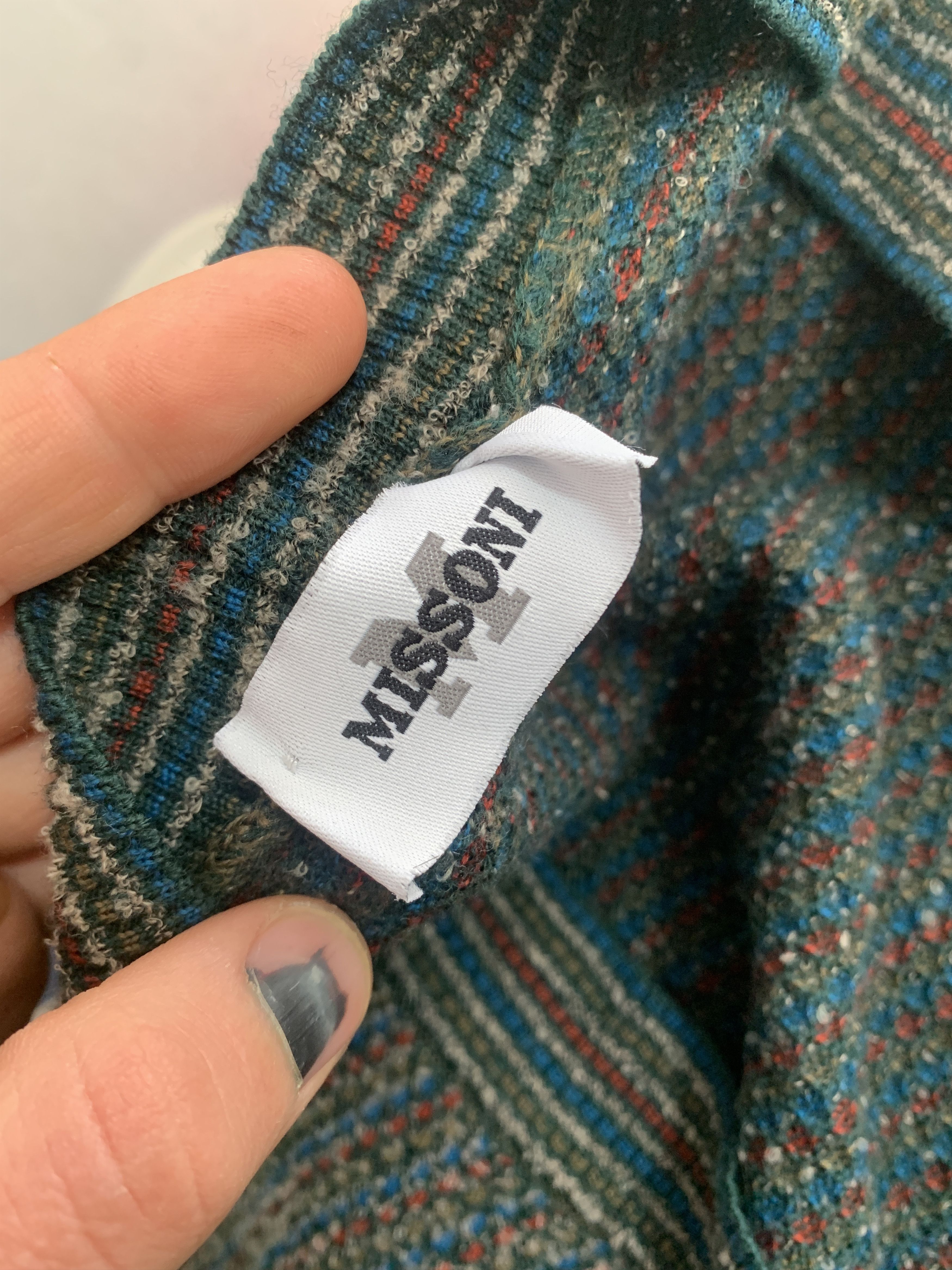 Missoni Uomo Cardigan Cosby Pullover Retro Size 2XL 56 58