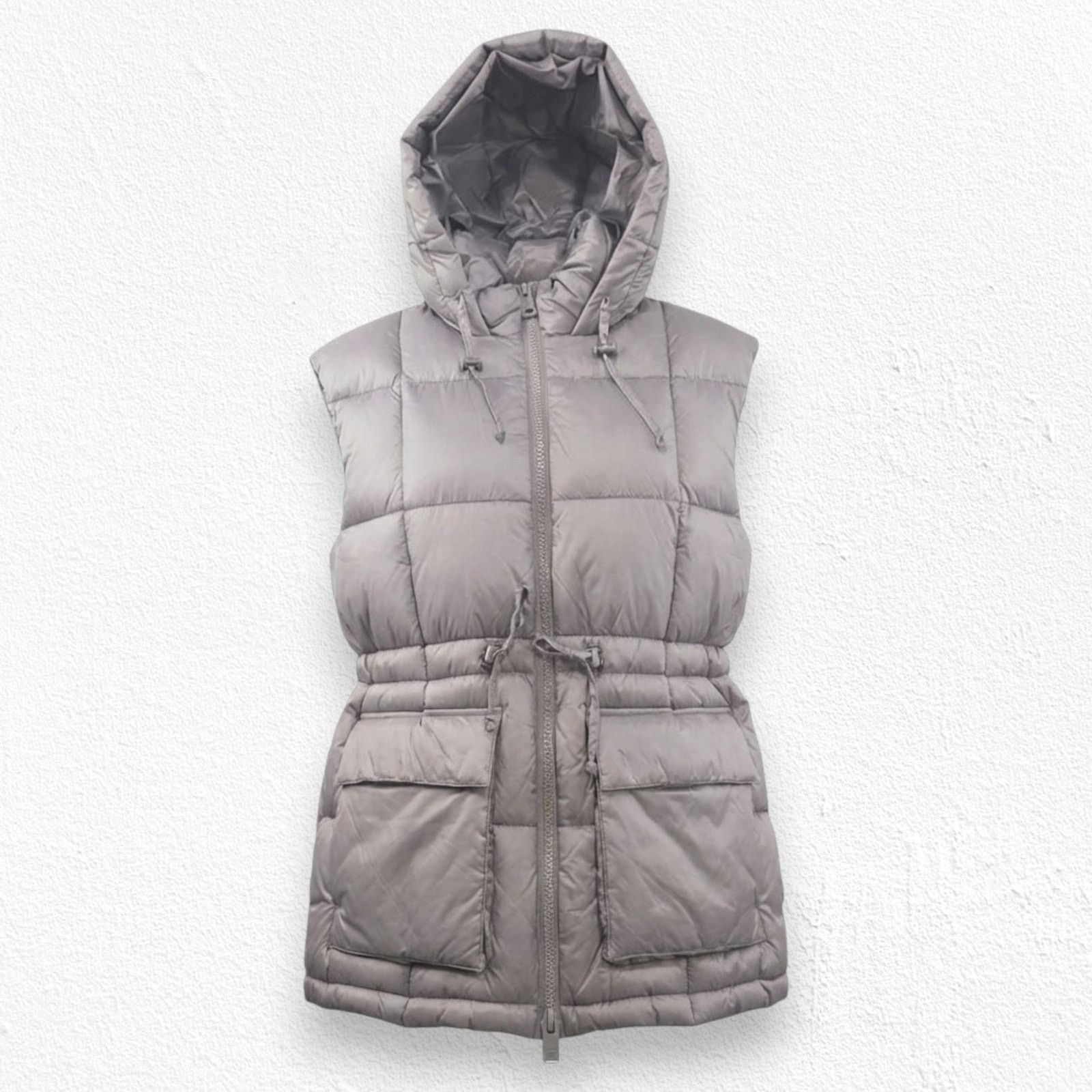 Levi's Levi’s Light Gray Hooded Puffer Vest NWT Size Medium Size M / US 6-8 / IT 42-44 - 1 Thumbnail