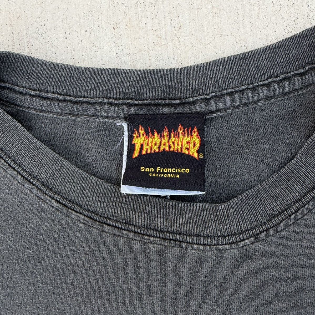 Thrasher Vintage Y2K Thrasher Magazine Punk T-Shirt Faded Black Small Size US S / EU 44-46 / 1 - 3 Thumbnail