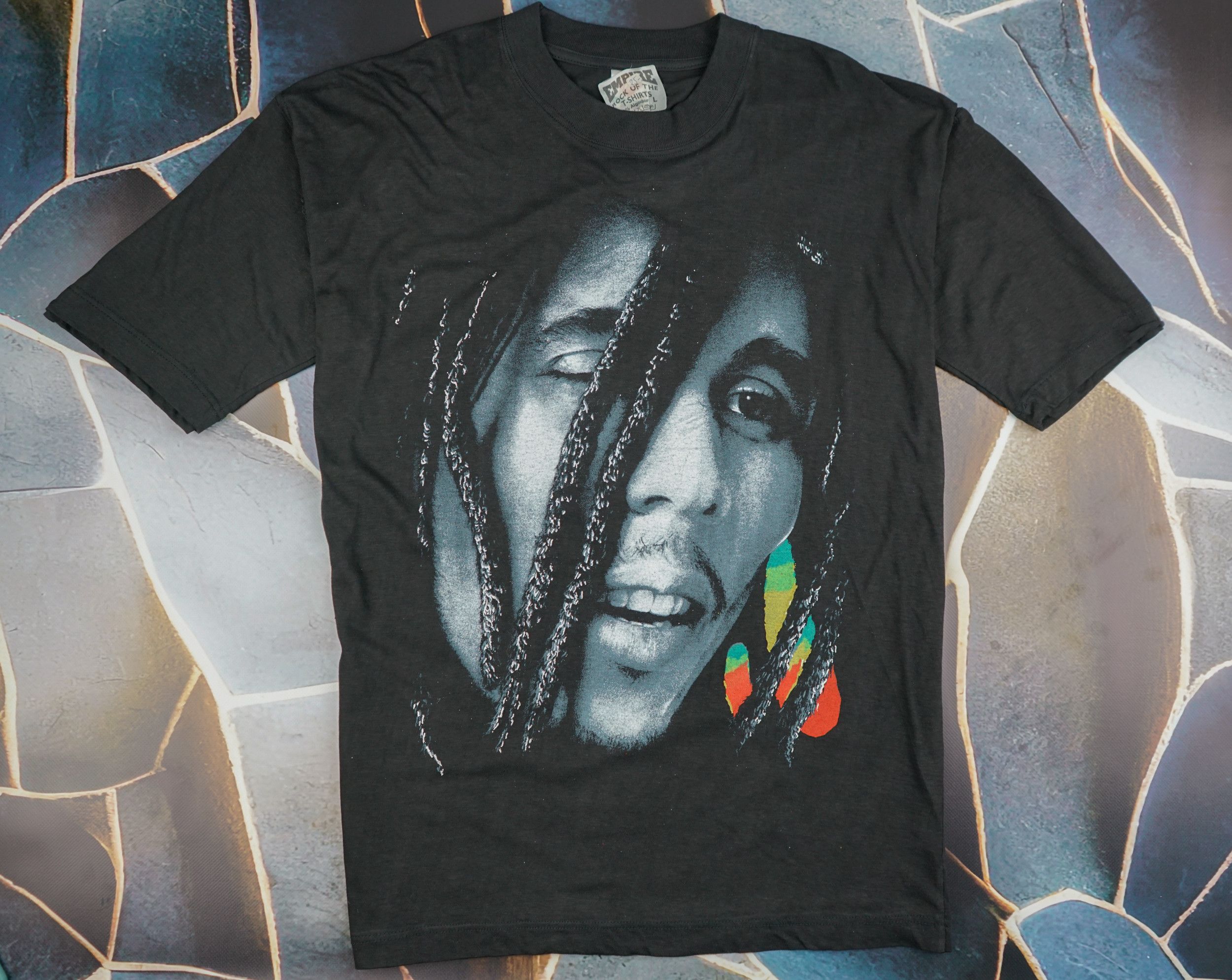 90’s Bob Marley All-over Pattern Tee 90's Bob Marley All-over Pattern Tee | DUB yamaguchi