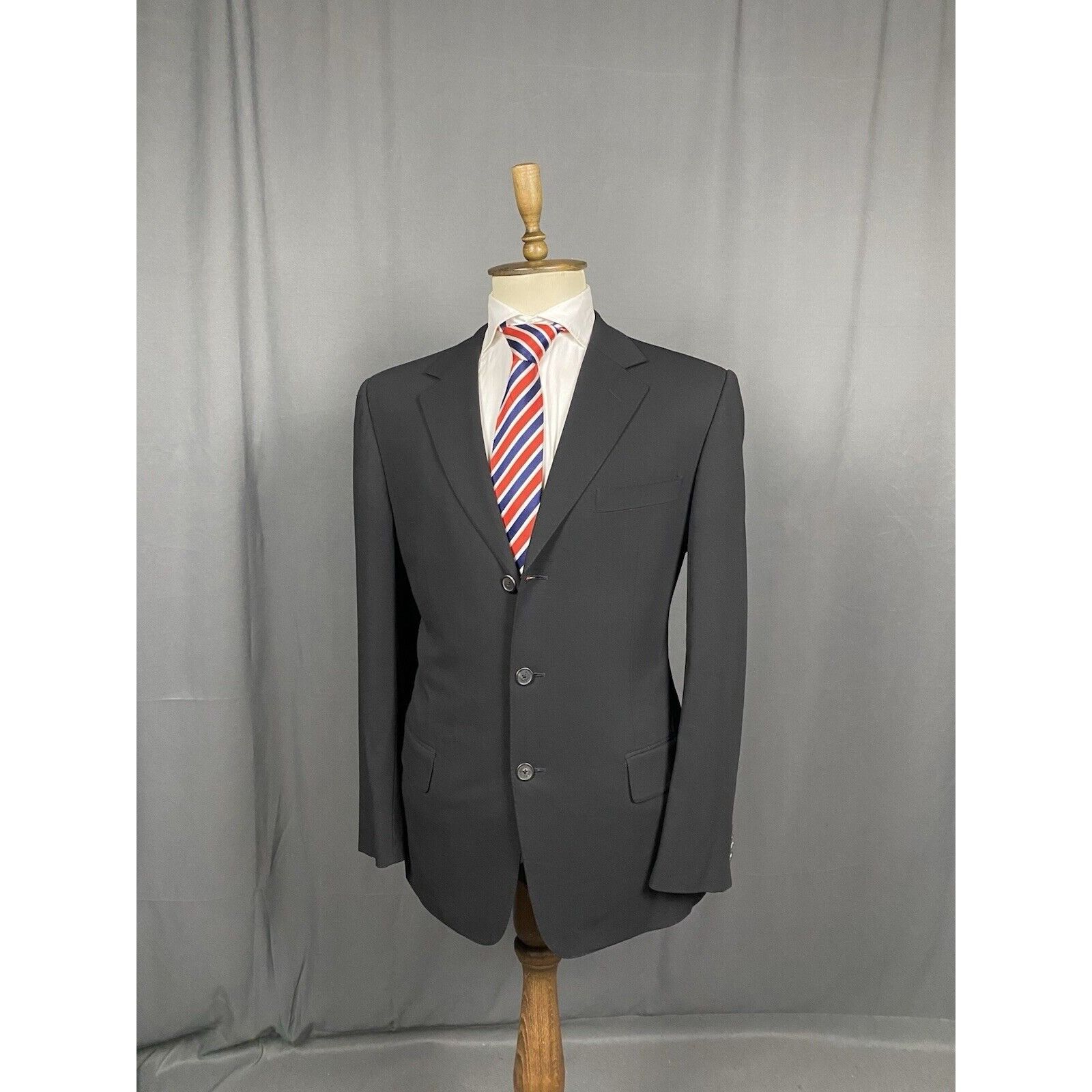 Gucci Gucci Men's Black Wool Blazer Sportcoat Jacket Size 50 Size 50R - 4 Thumbnail