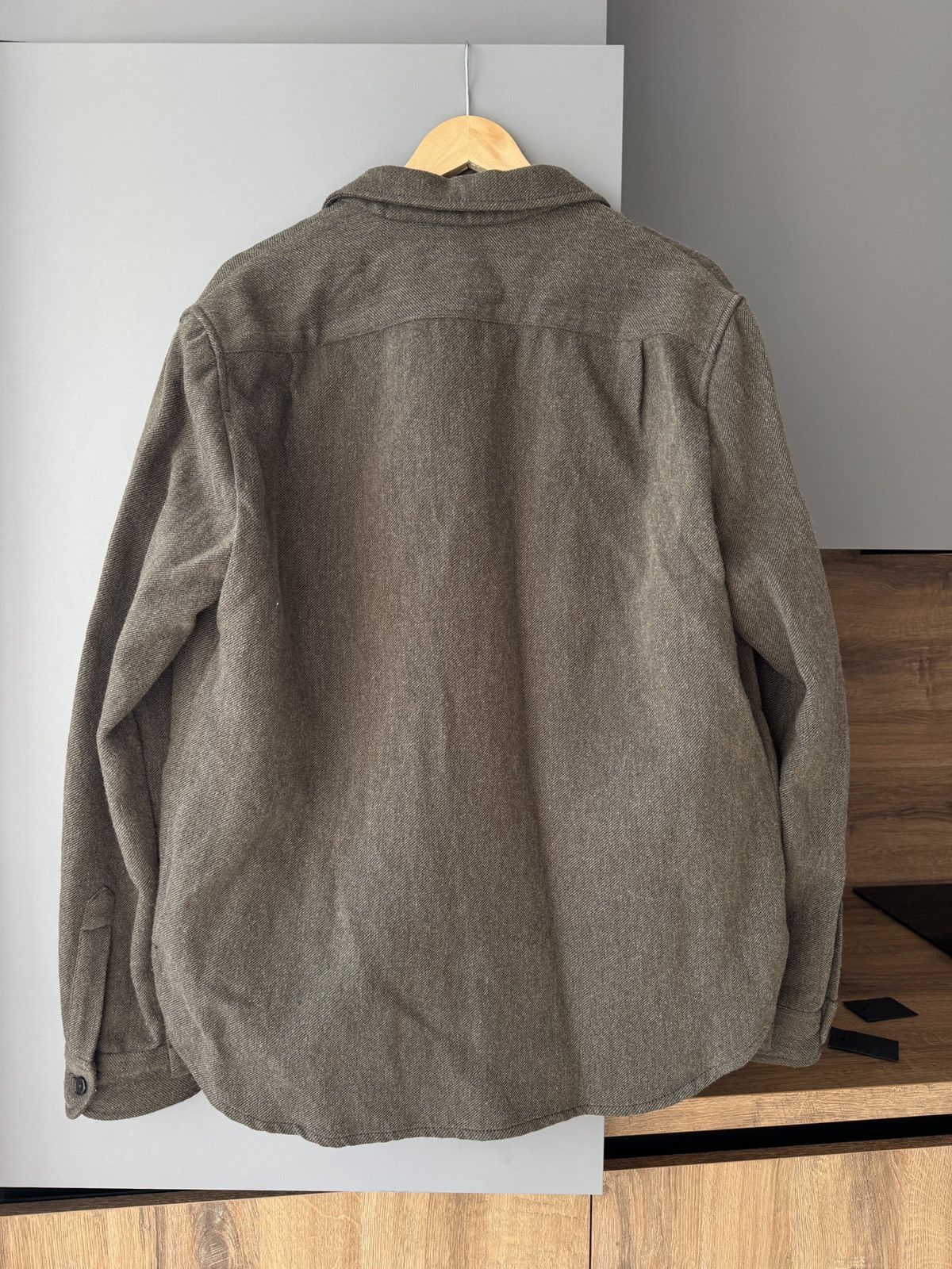 Ann Demeulemeester Ann Demeulemeester Khaki Wool Blend String Detail Balzer Size 52S - 8 Thumbnail