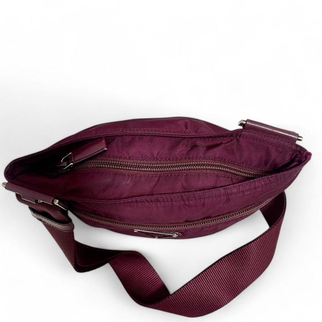 Prada Prada - Bordeaux Sacoche Shoulder Bag Tessuto Nylon Size ONE SIZE - 3 Thumbnail