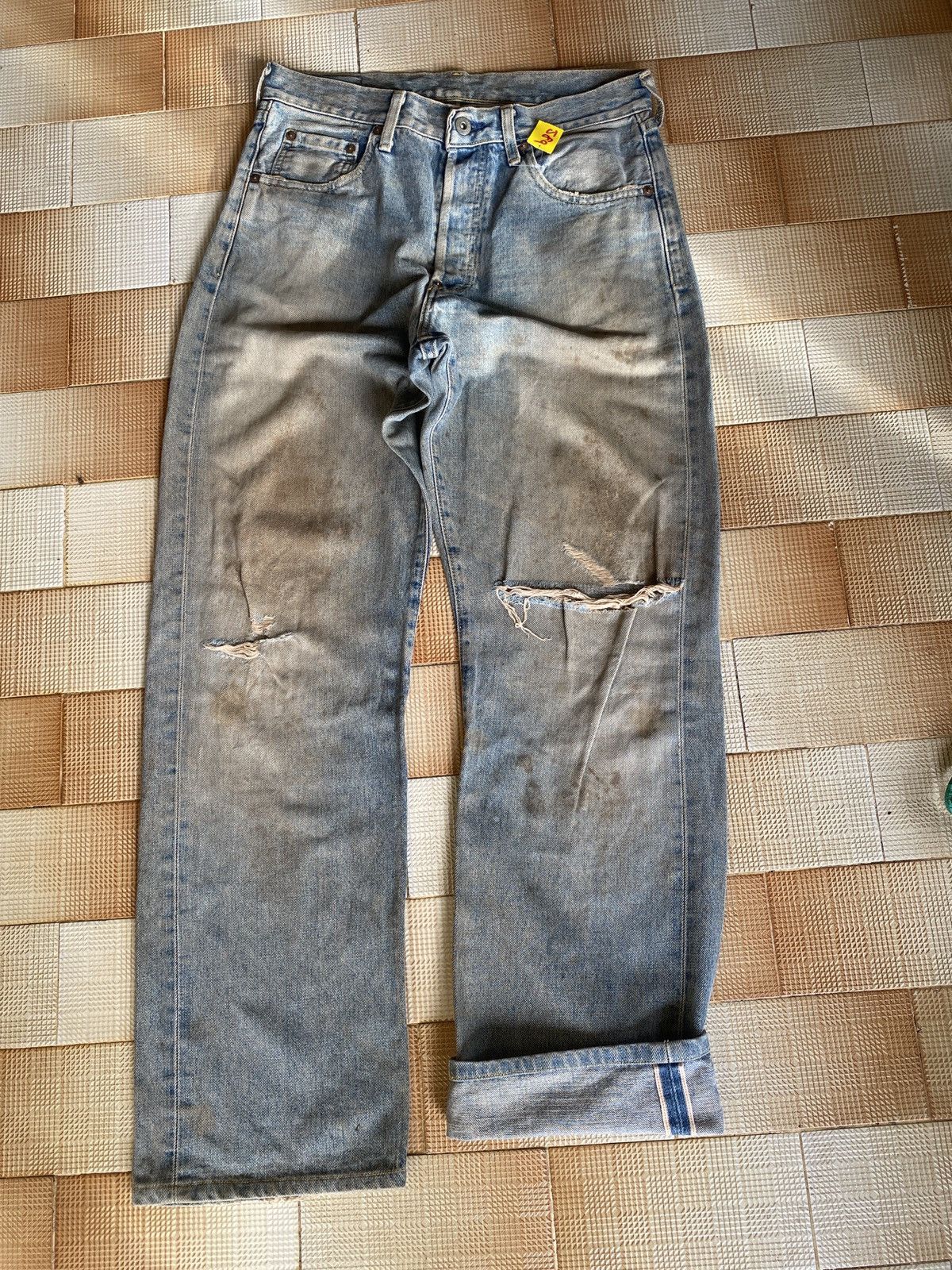 Levi's Vintage Clothing × Vintage Vintage levi’s big E buckle back denim Size US 31 - 9 Thumbnail