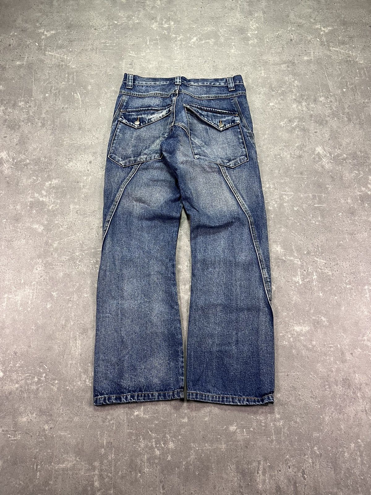 Vintage Vintage FlashLights Faded Flared Bootcut Jeans 32 Size US 32 / EU 48 - 2 Thumbnail