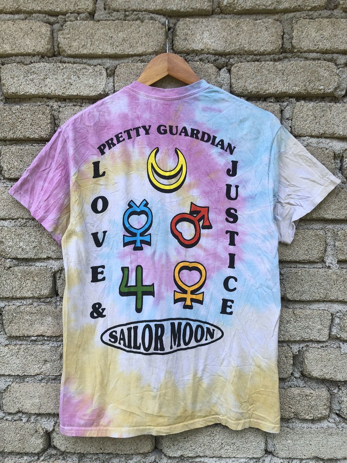 Anime Crazy Anime Sailormoon Full Characters Tye Dye Tshirt Size US M / EU 48-50 / 2 - 3 Thumbnail