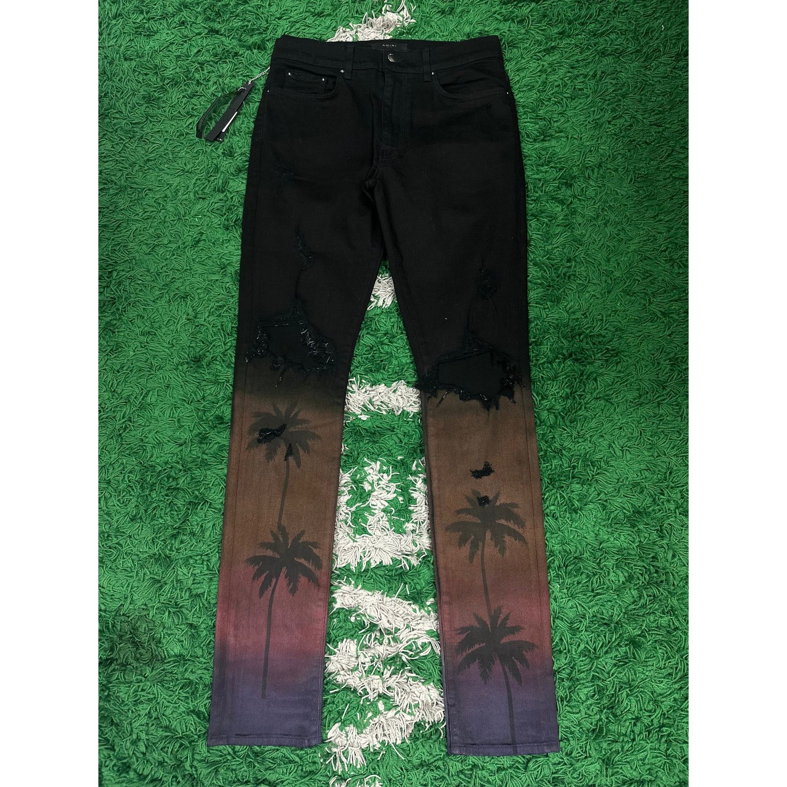 Amiri Jeans Black Palm Used 34