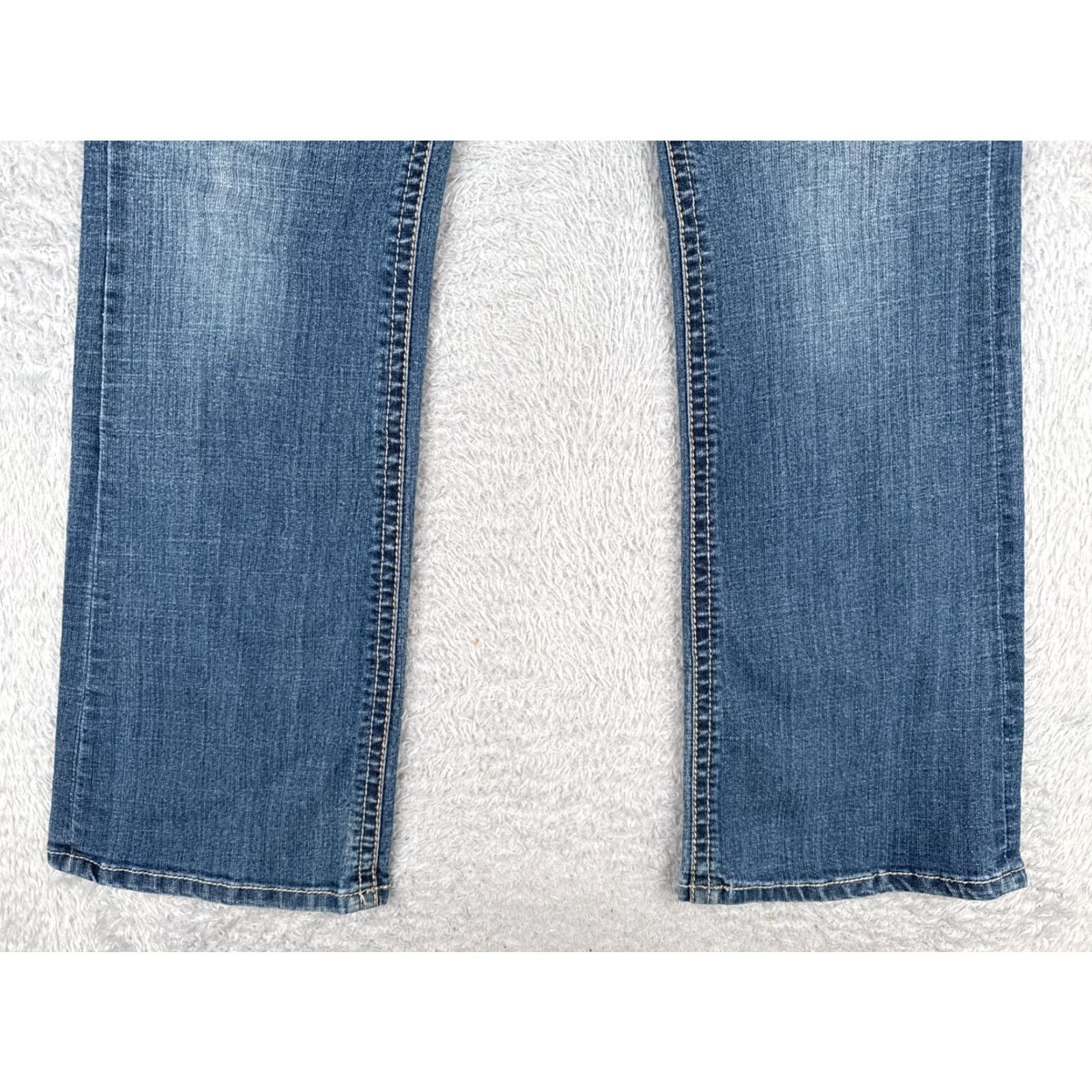 Vintage ANA Jeans Women 12 Blue Denim Med Wash Bootcut Mid Cotton Blend 32x32 Size 34" / US 12 / IT 48 - 2 Thumbnail