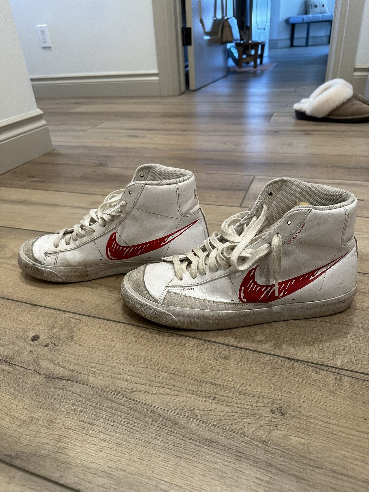 Cw7580 Nike Blazer Mid 77 Sketch Red Blazer Red Sketch Nike Blazer