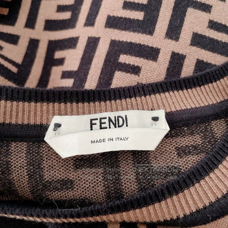 Fendi Fendi Monogrammed Knit Top Size XXS / US 00 / IT 34 - 5 Thumbnail