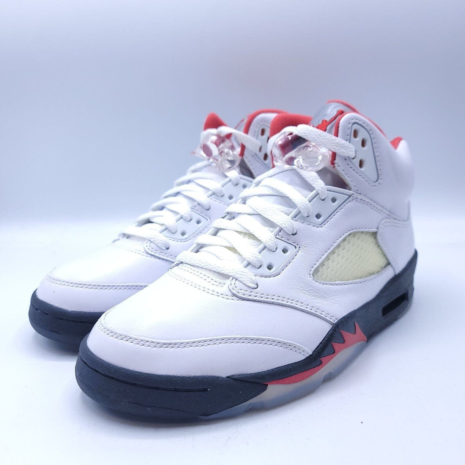 image of Nike Air Jordan 5 Retro Shoe Mens Size 5 Da1911-102 Fire Red in White