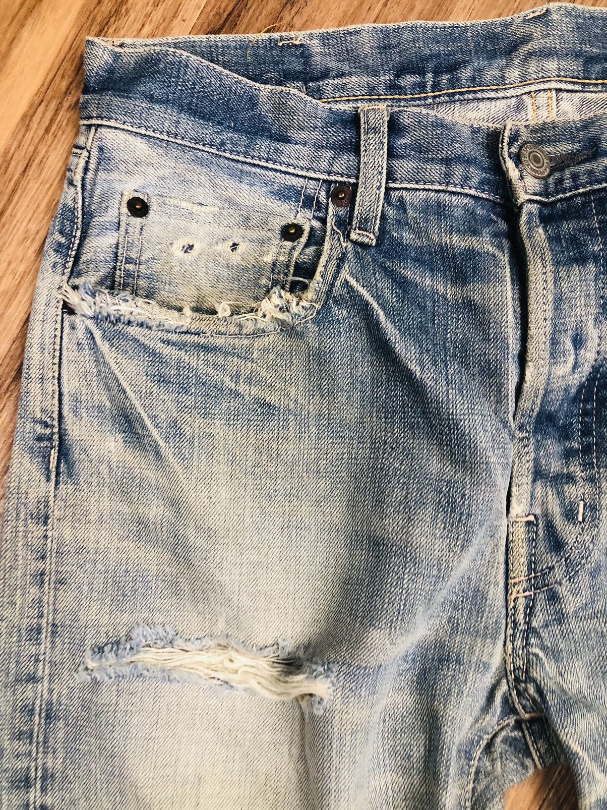 Japanese Brand Japanese Denim Vintage Ripped - Domingo Co. Ltd. (37) Size US 30 / EU 46 - 7 Thumbnail