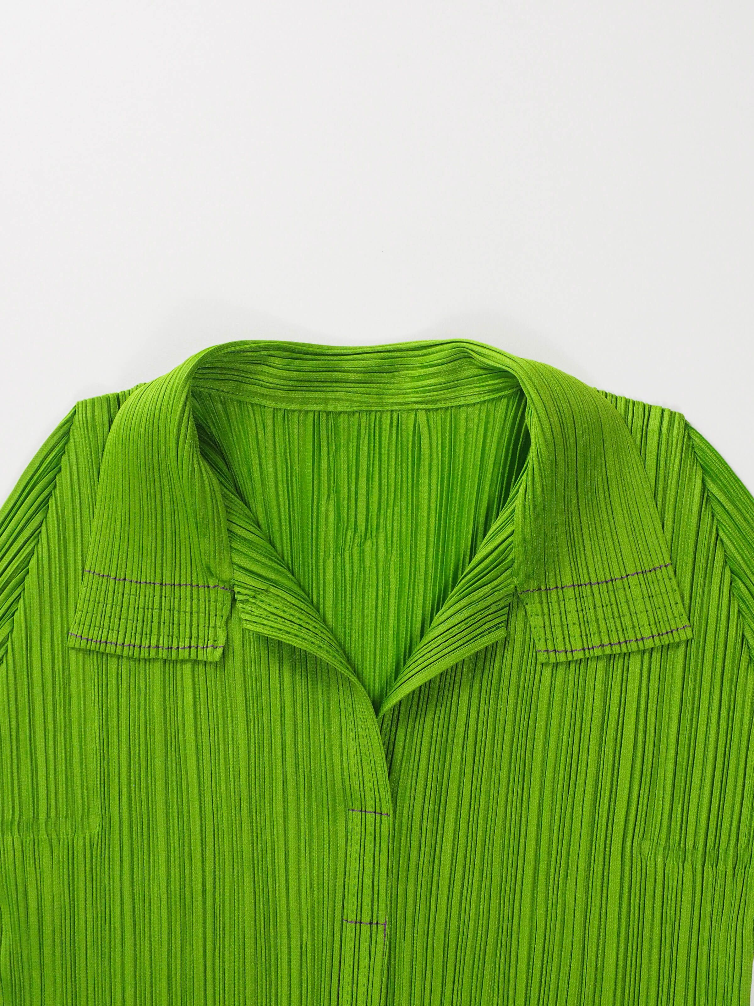 Pleats Please Issey Miyake Pleats Please Issey Miyake Pleated Polo Top Size L / US 10 / IT 46 - 2 Thumbnail