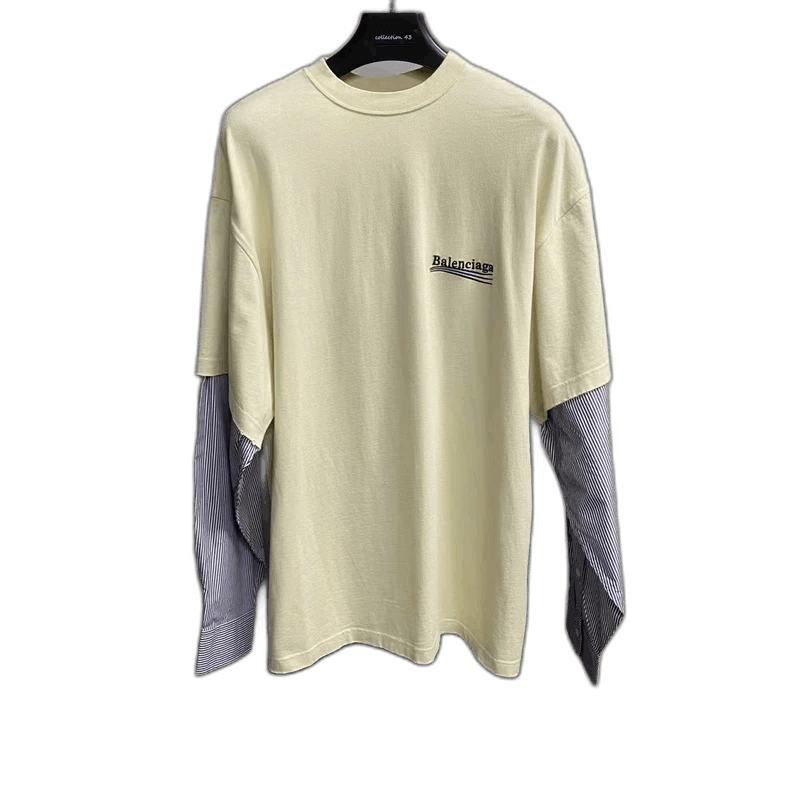 Balenciaga Balenciaga Long Sleeve Embroidered Logo Shirt Size US M / EU 48-50 / 2 - 1 Thumbnail