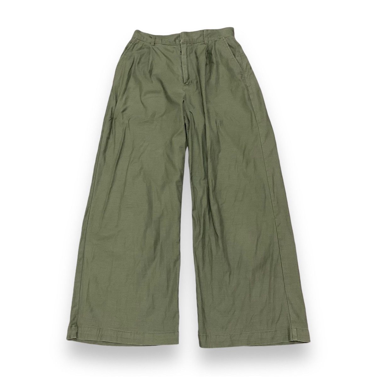 Issey Miyake × Japanese Brand Issey Miyake Plantation Fatigue Wide aleg Pants Size US 27 - 1 Thumbnail