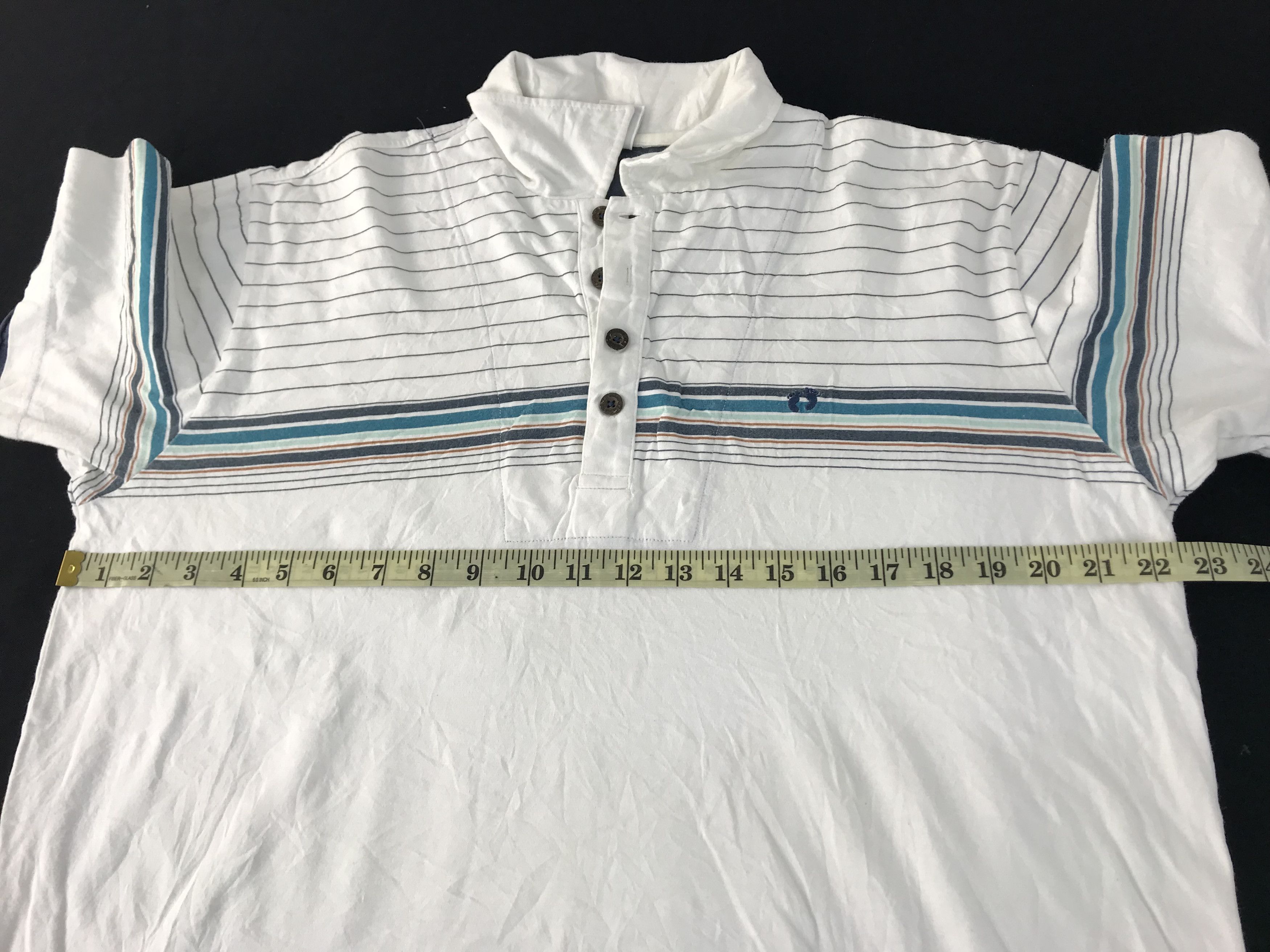Hang Ten Hang Ten Striped Tee Polo Surf Beach Classic Size US L / EU 52-54 / 3 - 9 Thumbnail