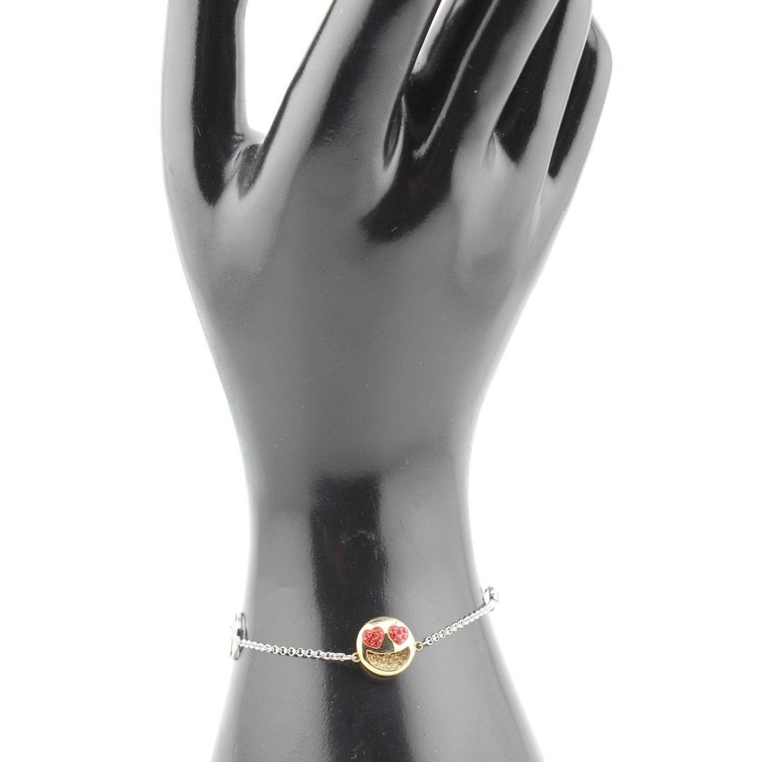 Swarovski Swarovski Heart Eyes Emoji Charm Bracelet Silver Tone Size ONE SIZE - 7 Thumbnail
